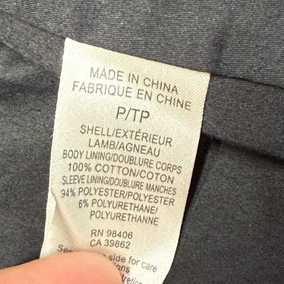 Theory Black Lamb Leather Open Front Jacket XS - Picture 9 of 13